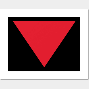 Inverted Red Triangle Posters and Art